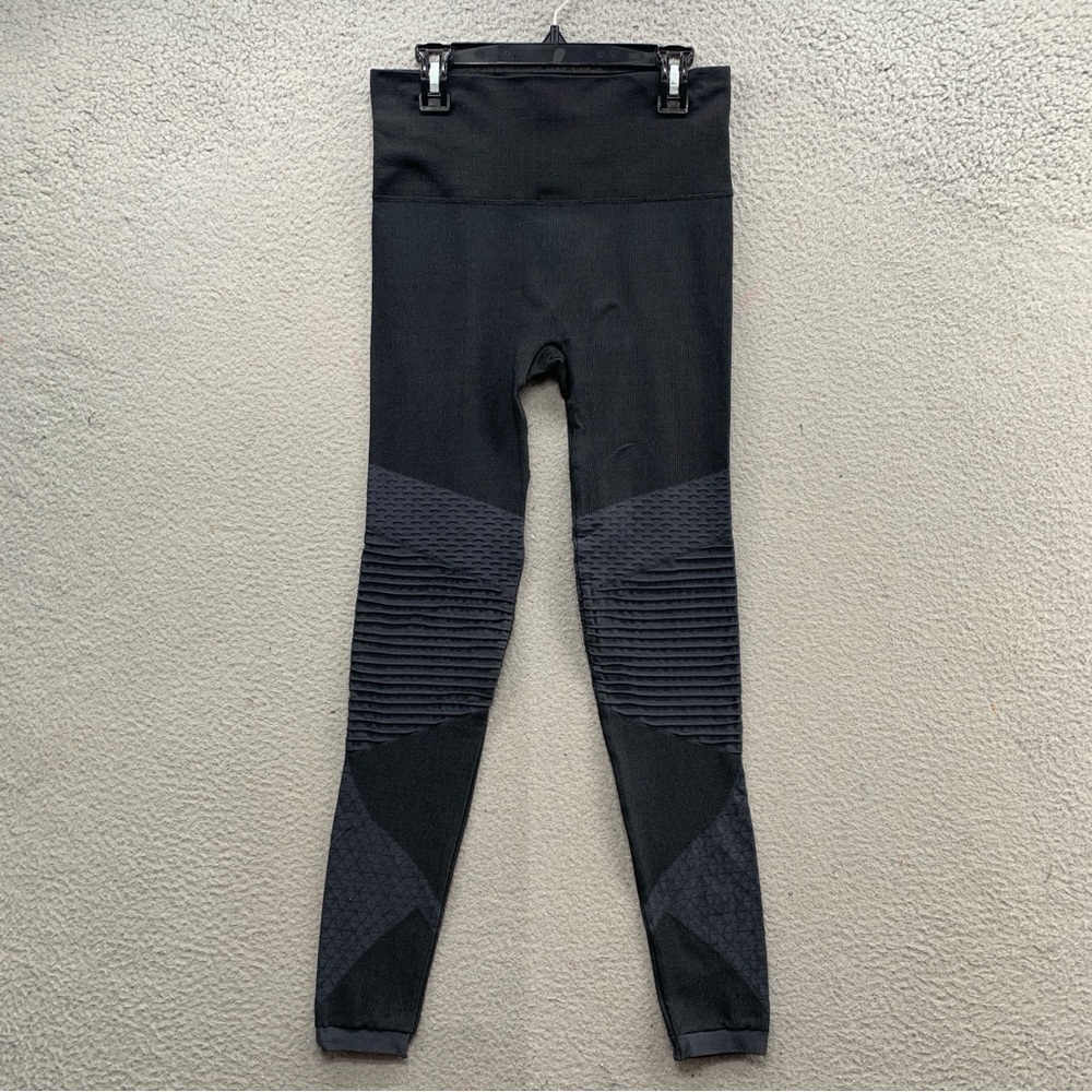 Spanx Leggings Pants Women’s Size S Gray Colorblock Seamless High Waist Stretch